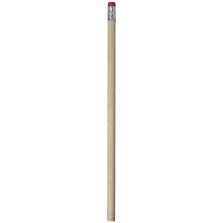 Ξύλινο μολύβι με σβήστρα Β 1284 Κόκκινο