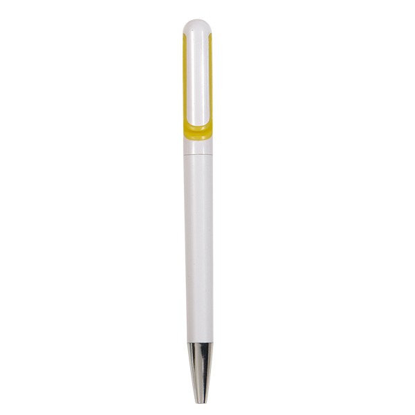 Πλαστικό στυλό δίχρωμο  Β 650 Κίτρινο